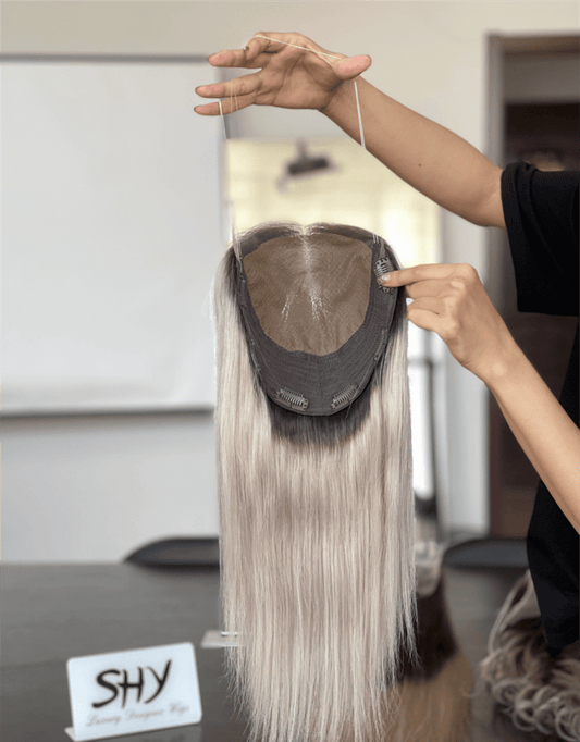 16inch 5*5 Lace Front +8*8 Toppers