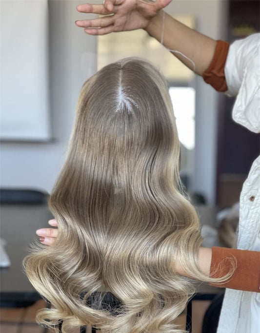 18inch 5*5 Lace Front +8*8 Toppers