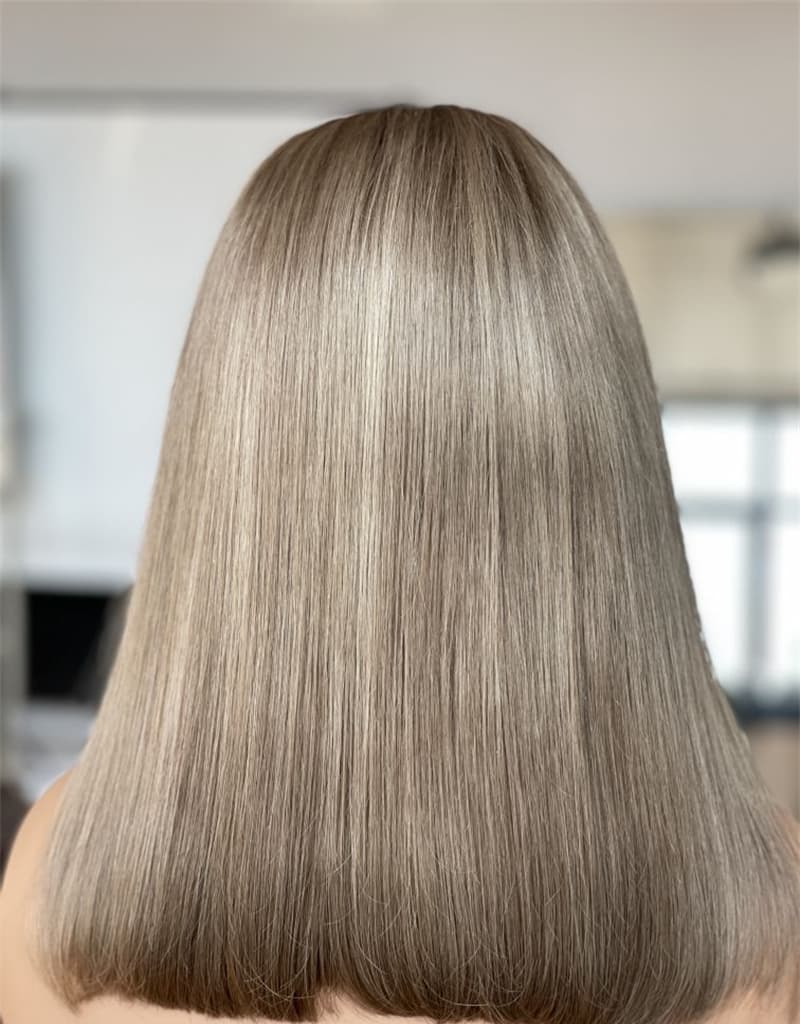 Taupe Ash Blonde Bob HD 13x5 Patch Lace Front Wig