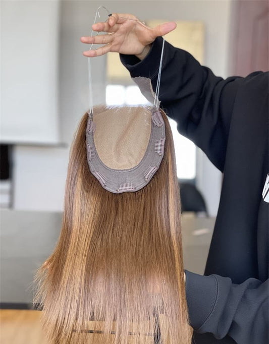 14inch 5*5 Lace Front +8*8 Toppers