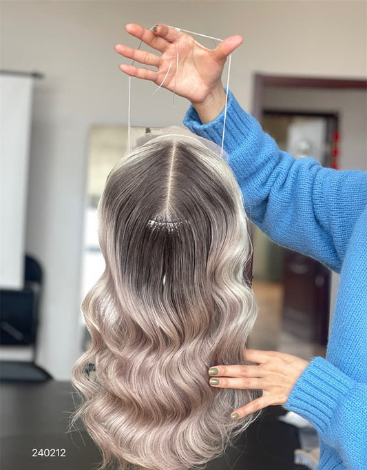 16inch 5*5 Lace Front +8*8 Toppers