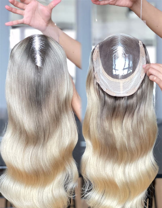 18inch 5*5 Lace Front +8*8 Toppers