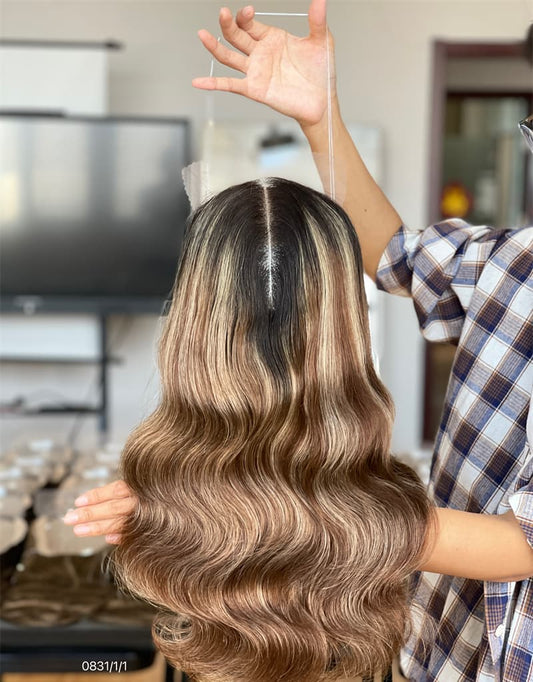 16inch 5*5 Lace Front +8*8 Toppers