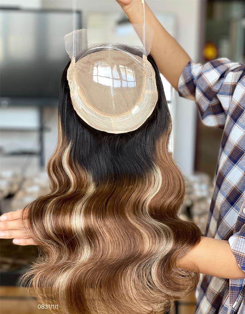 16inch 5*5 Lace Front +8*8 Toppers