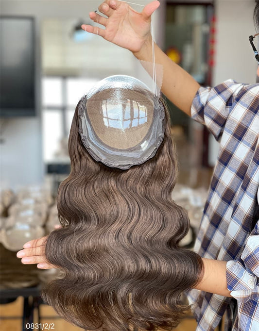 16inch 5*5 Lace Front +8*8 Toppers