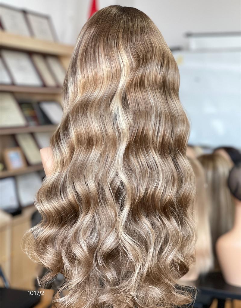 Ash Blonde Defined Wave HD 13x5 Patch Lace Front Wig