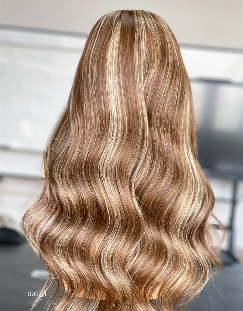 Caramel Brown Loose Wave HD 13x5 Patch Lace Front Wig