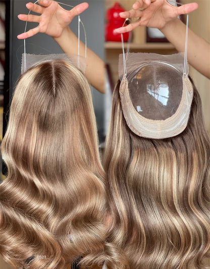 18inch 5*5 Lace Front +8*8 Toppers