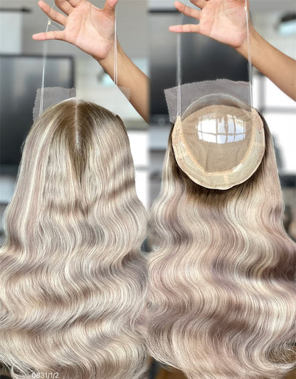 18inch 5*5 Lace Front +8*8 Toppers