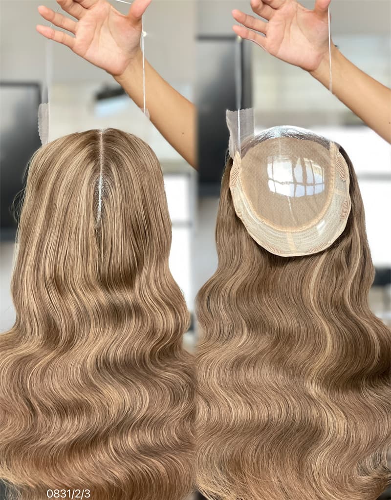 18inch 5*5 Lace Front +8*8 Toppers