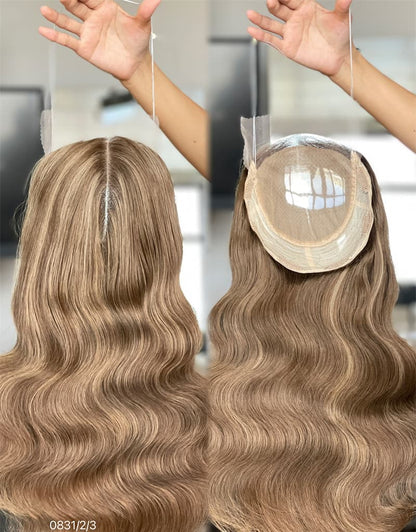 18inch 5*5 Lace Front +8*8 Toppers