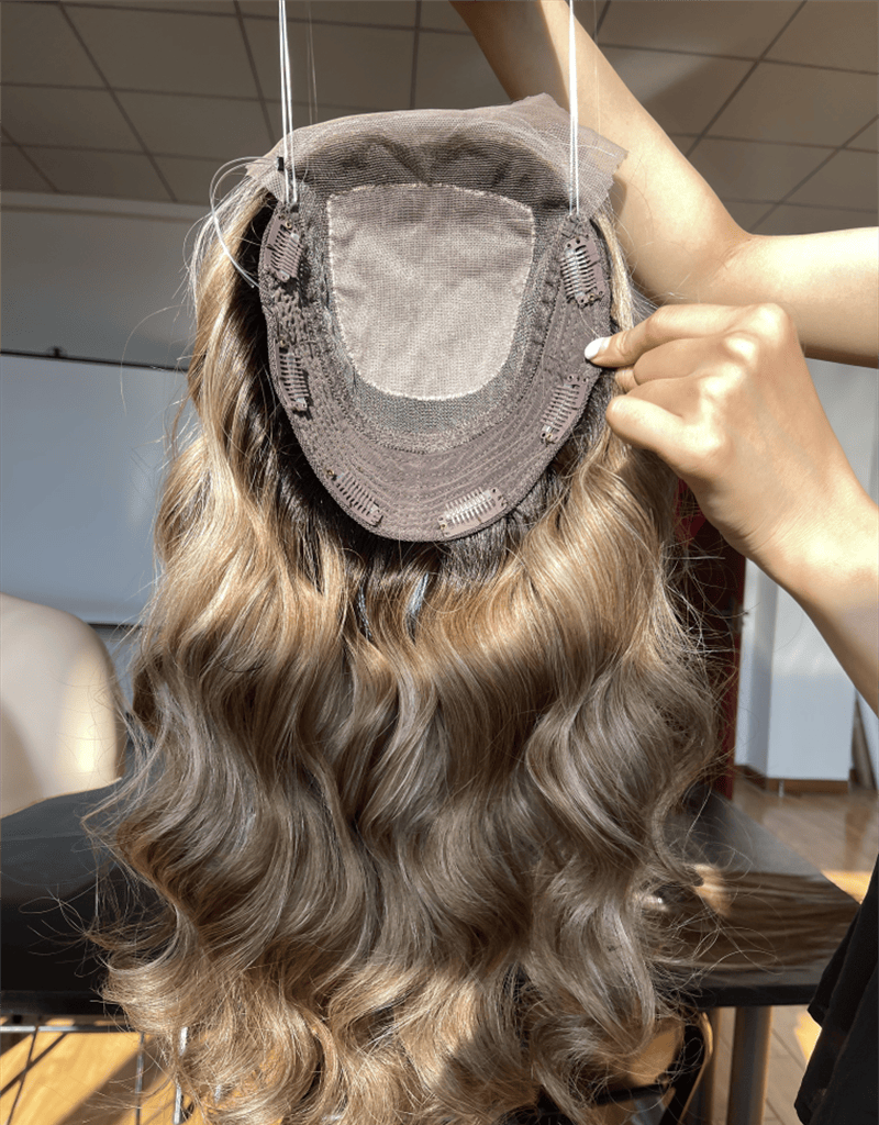 18inch 5*5 Lace Front +8*8 Toppers