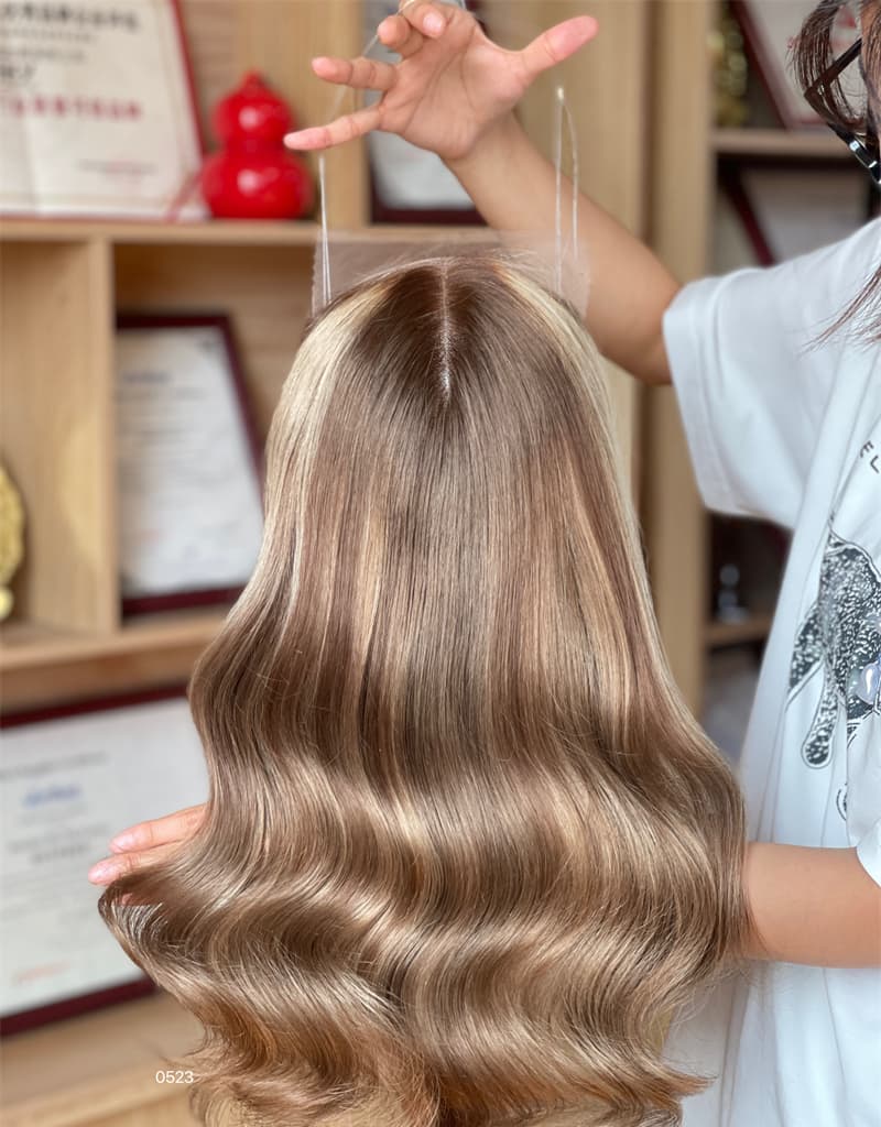 18inch 5*5 Lace Front +8*8 Toppers