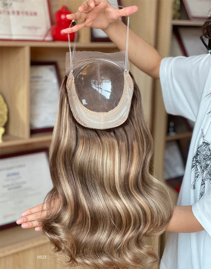 18inch 5*5 Lace Front +8*8 Toppers