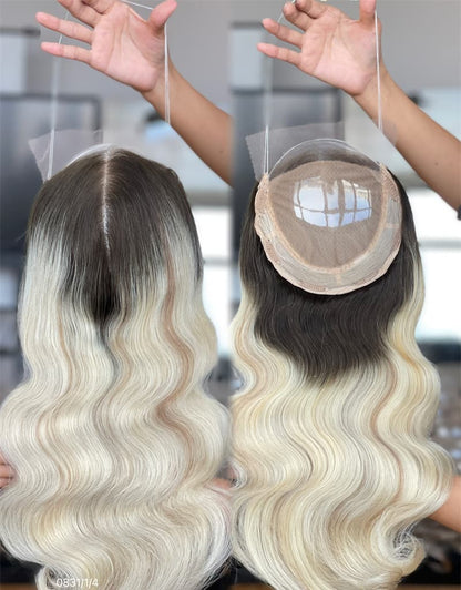 18inch 5*5 Lace Front +8*8 Toppers