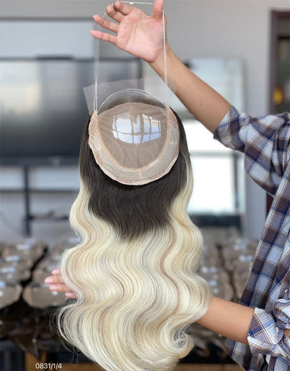 18inch 5*5 Lace Front +8*8 Toppers
