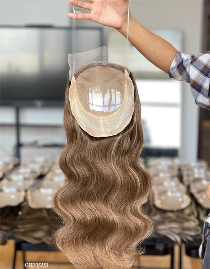 18inch 5*5 Lace Front +8*8 Toppers