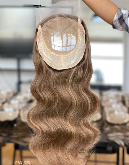 18inch 5*5 Lace Front +8*8 Toppers