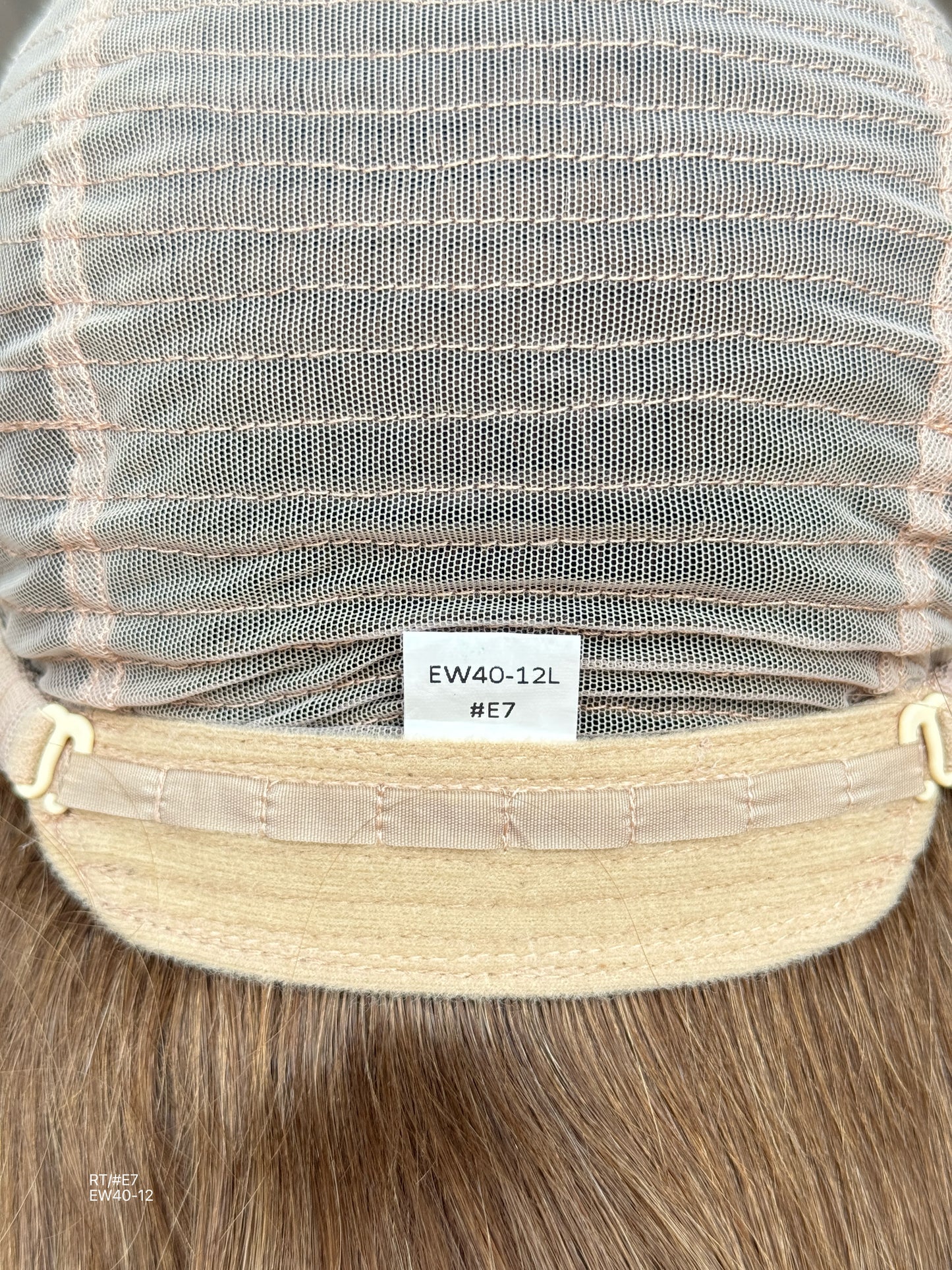 Warm Chestnut Brown Long Layered Silk Top Human Hair Medical Wig - Europe Dispatch - cap construction detail
