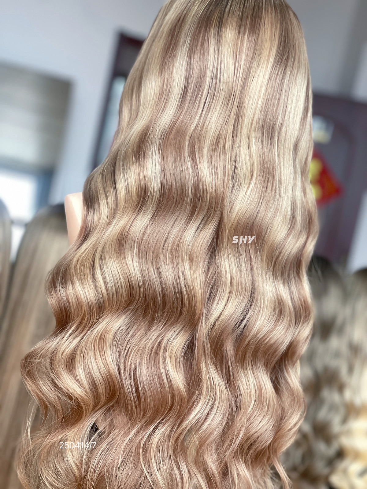 HD 13x5 Rose Gold Beige Blonde Body Wave Human Hair Patchwork Lace Wig product view 10