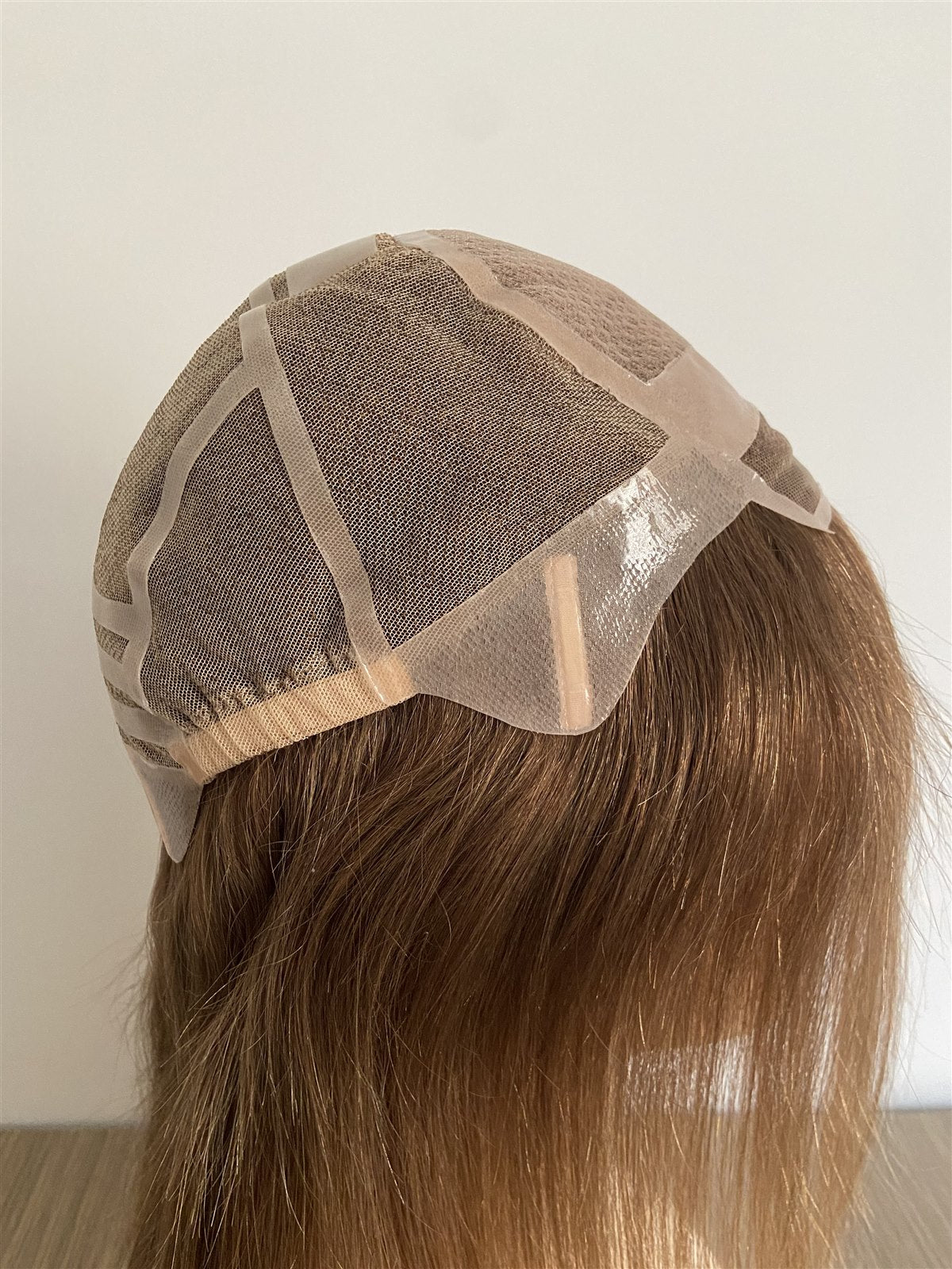 SHY silk top full lace medical wig cap with selected silicone support areas